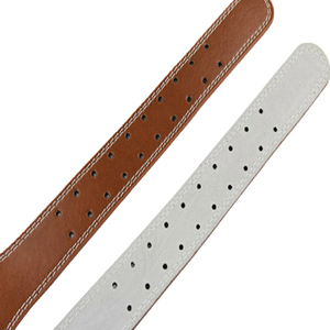 Most Demanded Cowhide Leather Double Fitness & Body Building Strong Soft <b>Back</b> <b>Support</b> Gym Exercise Training Workout Belt - Product Image 3