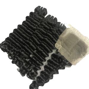 Vietnamese 100% Raw Virgin Cuticle Aligned Remy Hair Extensions Water Wave Frontal Hair <b>Lace</b> <b>Closure</b> Machine Double Weft All - Product Image 1