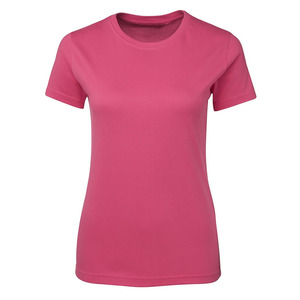 Camiseta de Manga Corta con Cuello Redondo Roja para Mujer, 100% Algodón, Corte Regular, Informal, Lisa, de Verano, de Secado Rápido, Transpirable, de Punto Jersey - Product Image 5