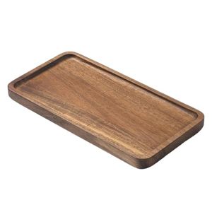 Modern Wooden Decorative Tray Makeup Brush Holder Vanity Organizer Countertop Display for Bathroom Sink - Product Image 2