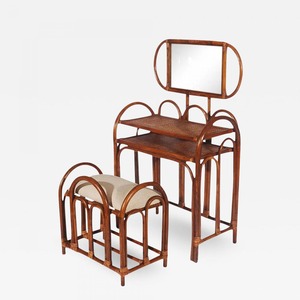 Decorative rattan vanity <b>table</b> newest design handmade furniture <b>dressing</b> <b>tables</b> make-up desks - Product Image 4