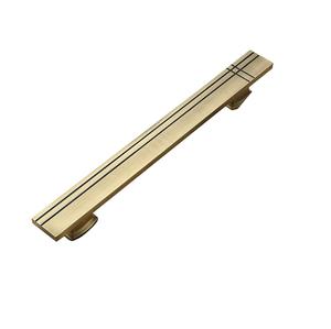 High Quality shinny Brass back plate pull Handle Metal use Office Restaurant Hotel Home Pull <b>door</b> Handle drawer new style - Product Image 3