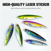 Umpan Pancing Logam Keras 3D Print Baru 3-30g Long Shot Jig Sinking Flash Slow Pitch untuk Memancing Ikan Pike Salmon di Sungai & Danau