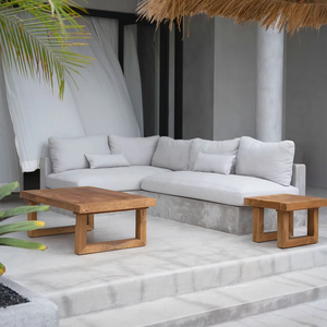 Mesa de Centro Farmhouse Kenny, Madera Natural de Alta Calidad, Mesa Rectangular Resistente, Pieza Decorativa Duradera para Hospital - Product Image 1