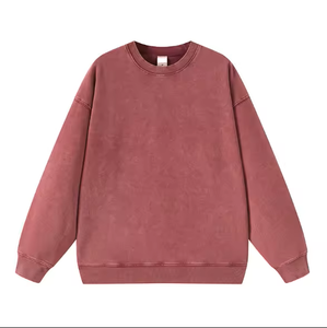 Sudaderas con Capucha Personalizadas de Marca, 100% Algodón, Lavado Ácido, Estilo Retro, Algodón Terry, Hombros Caídos, Lisas, Unisex, Vintage - Product Image 1