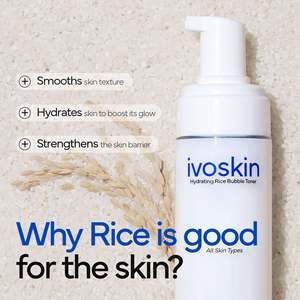 Tónico Facial Líquido IVOSKIN con Niacinamida de Arroz y PHA, Aclarante, Hidratante, Antienvejecimiento, Reduce Poros, Calmante, para Todo Tipo de Piel - Product Image 6