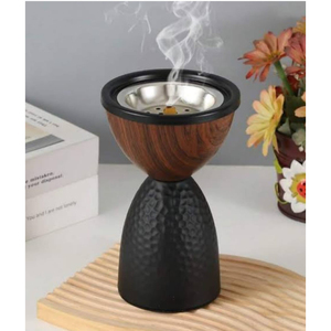 Quemador de incienso de latón de diseño único con base perlada, difusor de aromaterapia para uso doméstico, quemador de Bakhoor hecho a mano. - Product Image 5