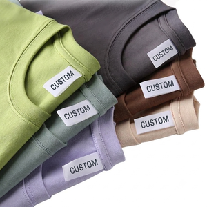 T-shirts en coton vierges de haute qualité, imprimés en sérigraphie avec logo, pour hommes, personnalisables, écologiques et épais - Product Image 1