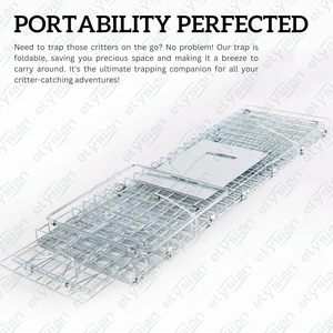 Piège à petits animaux efficace, cage de 24 x 8 x 8 pouces pour rats, chatons et ratons laveurs - Product Image 3