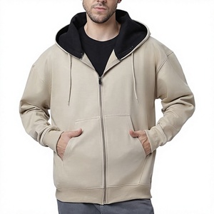 Sudadera con capucha de felpa para hombre, personalizada, con cremallera, de algodón grueso, estilo urbano, con estampado puff, venta al por mayor, fábrica de ropa personalizada - Product Image 5