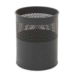 Poubelle décorative haut de gamme en métal doré, ronde, sur pied, pour maison de luxe, hôtel, salle de bain, finition laiton antique - Product Image 6