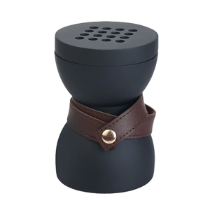 Support de brûleur à bakhoor HeritageAura, support d'encens luxueux en bois et cuir fait main avec des motifs arabes multicolores vibrants - Product Image 6