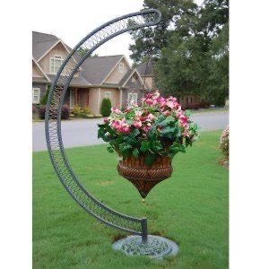 Elegant Iron Arched Trellis With Swirl Design For Outdoor Plant Decor And Wall Hanging - Product Image 5
