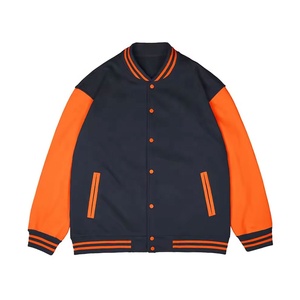 Chaquetas Versity de talla grande para hombre, venta al por mayor, chaquetas Varsiti en blanco, logotipo personalizado, letra lisa, chaqueta universitaria para hombre - Product Image 2
