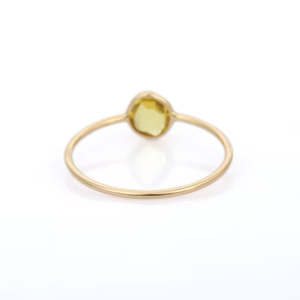 14K Yellow <b>Gold</b> Marquise <b>Opal</b> Solitaire Wedding <b>Ring</b> for Women - Product Image 4