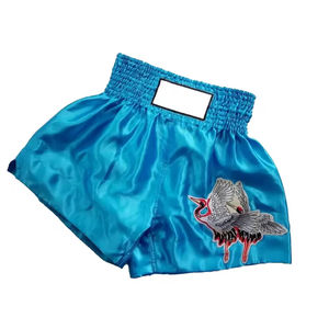 Shorts Tailandeses Personalizados al por Mayor, Shorts de Muay Thai Ligeros y Transpirables de Tela de Poliéster, Ropa Deportiva de Entrenamiento con Logotipo Personalizado - Product Image 1
