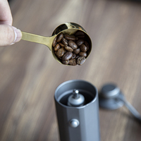 Cuillère doseuse en acier inoxydable écologique 40 ml pour café et thé, cuillère à café dorée, prix de gros abordable