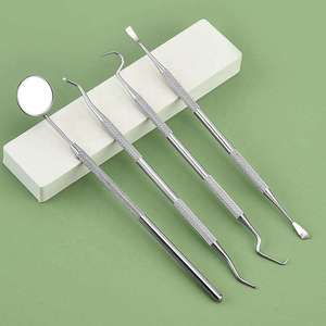 CE Certified Stainless Steel Tooth Care <b>Plaque</b> <b>Remover</b> Set Ergonomic Grip 5 Jaw Positions Deep Cleaning Mirror Dental Picks - Product Image 1