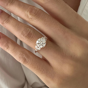 One <b>Stone</b> Oval Cut Lab-Grown Diamond Engagement Wedding <b>Ring</b> 2.35Carat Yellow Gold 14k IGI Certified Luxury Party Gift Jewelry - Product Image 5