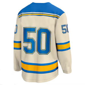 Sublimated Sportswear Customized Unisex OEM Sublimated Breathable Printed 100% Polyester Quick Dry Ice Hockey Jersey Custom - Product Image 3