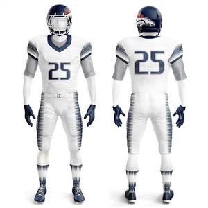 Derniers maillots de football américain sublimés, ensembles d'uniformes de football américain vierges, tenues de football américain pour jeunes - Product Image 6