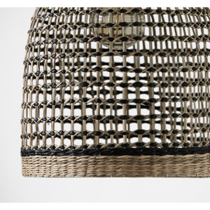 Abat-jour mural en jonc de mer fait main, couvercle de lampe en osier, éclairage mural bohème en fibre naturelle, luminaire décoratif pour la maison - Product Image 6