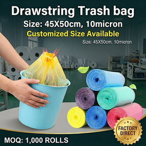 Bolsas de basura de 45x50cm en rollo, gruesas y desechables, directamente de fábrica, en stock, para uso doméstico y limpieza diaria. - Product Image 6