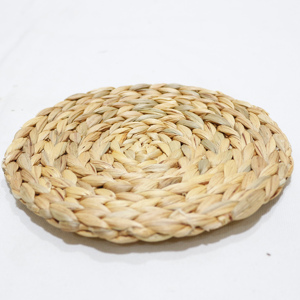 Water Hyacinth Bohemian Style Handmade Eco-Friendly <b>Round</b> Woven <b>Placemat</b> for Home Decor Premium Durable Reusable Made in Vietnam - Product Image 5