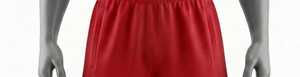 Shorts pour hommes à taille élastique rouge avec poches, coupe classique, couleur unie, vêtements de sport d'été - Product Image 6