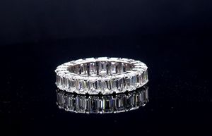 Wholesale 14k Gold Lab Grown Diamond Wedding <b>Eternity</b> <b>Ring</b> IGI Certified Emerald Cut Luxury Engagement Band Anniversary Party - Product Image 4
