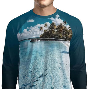 Camiseta de Pesca para Hombre con Estampado Personalizado, 100% Poliéster, Transpirable, de Secado Rápido, Ropa de Pesca para Verano, Superventas - Product Image 3