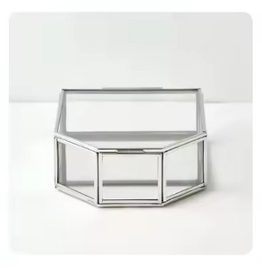Creative Jewelry Storage Box Metal Organizer <b>Case</b> for Rings <b>Earrings</b> Necklace Accessories Home Use - Product Image 5