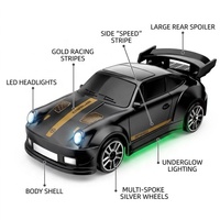 Mini Coche de Carreras RC a Escala 1/64, 4WD, Derrape, RTR, Alta Velocidad, 2.4Ghz, Control Remoto Proporcional, Luces LED, Juegos de Escritorio para Niños