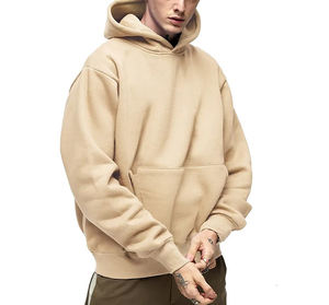 Sudadera básica para hombre, tejido rico en algodón, acabado suave, interior suave, corte relajado, con capucha y bolsillo, perfecta para uso casual. - Product Image 5