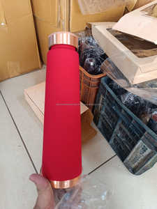 Bouteille en cuivre indien pur 100% bouteille d'eau en cuivre imprimé pour Gym Sport et voyage propose une bouteille d'eau Dirking fabriquée en inde - Product Image 4