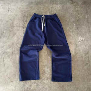 Custom High Gsm Stone Washed Sweatshirt Men's <b>Hoodie</b> Sweatpants Set Sun Faded Acid Wash Design <b>Maternity</b> Feature for Winter - Product Image 4