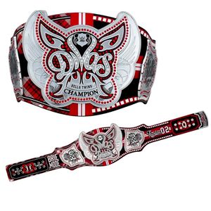 Cinturón de Campeonato WWE Divas, Diseño Rojo y Plateado, Edición Brie Mode, Cinturón de Lucha Libre de Primera Calidad para Fanáticos y Coleccionistas - Product Image 2