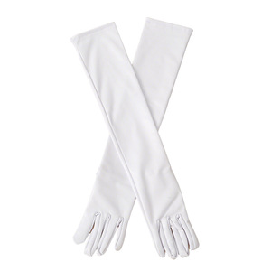 Guantes Largos de Satén para Mujer, para Ópera, Fiesta, Baile de Graduación, Disfraces, Colores Sólidos, para Boda, Novia - Product Image 2