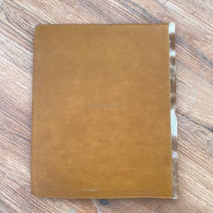 โฟลเดอร์แฟ้มธุรกิจกระดาษนำเสนอ A4หนังวัวพร้อมช่องใส่เอกสารแบบกำหนดเองผลิตใหม่ - Product Image 5