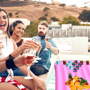 Nhà máy tùy chỉnh dày PVC màu hồng Inflatable bia <span class=keywords><strong>Pong</strong></span> Float Hồ bơi cho sông bơi & bên trò chơi - Product Image 6