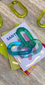 High Quality Artistic Transparent Epoxy Resin Crafts Chain Links Multi Colors <b>Large</b> Size <b>Wall</b> Hanging DIY <b>Decoration</b> Handmade - Product Image 2
