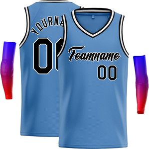 Custom Orange Basketball Jersey Set V-Neck Sleeveless Heat-Transfer Printed Mesh Unisex Teenagers Breathable Moisture Wicking - Product Image 5