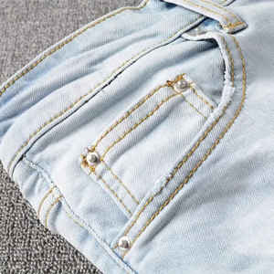 Vente Flash 2025 - Jeans Casual pour Hommes, Stretch, Skinny, Grande Taille, Déchirés, Multi-Poches Latérales, Jeans en Denim pour Hommes - Product Image 3
