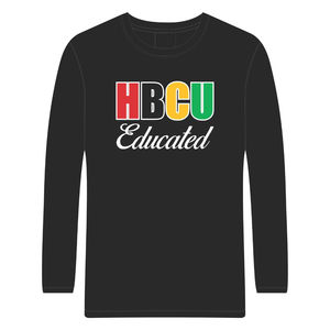 Camiseta de Manga Larga Pan Africana con Bordado de Chenilla 100% Algodón, Diseño de Sororidad Griega Divine Nine, Moda HBCU - Product Image 2