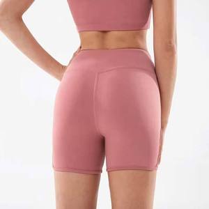 กางเกงขาสั้นโยคะเอวสูงสำหรับผู้หญิง PIHA SPORTS ราคาส่งถูก ไซส์ใหญ่ สำหรับออกกำลังกาย ปั่นจักรยาน วิ่ง ผ้าเนื้อนุ่ม ยืดหยุ่นได้ดี - Product Image 3