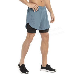 Pantalones Cortos de Compresión para Hombre, Transpirables, de Secado Rápido, Ajuste Muscular, para Gimnasio, Entrenamiento, Fitness, Rendimiento Atlético, Ropa Deportiva Ligera - Product Image 3