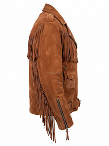 Chaqueta de Cuero Estilo Vaquero Occidental Unisex Marrón, Estilo Urbano, Color y Logotipo Personalizables - Product Image 5