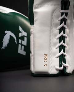 New Arrival High Quality <b>Silver</b> Neon Green Lace-Up Laced Boxing <b>Gloves</b> Sparring Training <b>Gloves</b> Genuine Leather Custom Logo - Product Image 4