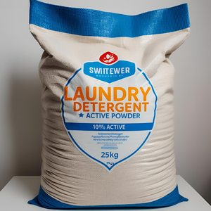 10% pour poudre de détergent à lessive industrielle de parfum de citron actif 25KG sac pour les besoins de nettoyage d'hôtel et commercial - Product Image 1