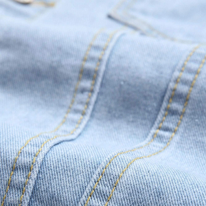 2025 Wholesale New Fashion Design High Quality <b>Men</b> <b>Denim</b> <b>Jacket</b> Stand Collar Front Logo Custom Made <b>Denim</b> <b>Jackets</b> - Product Image 4